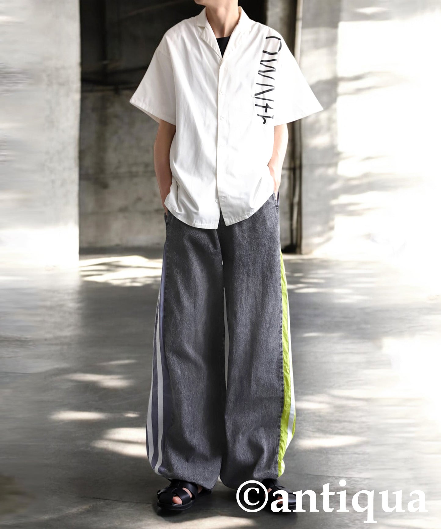 Men's Asymmetrical Denim Pants