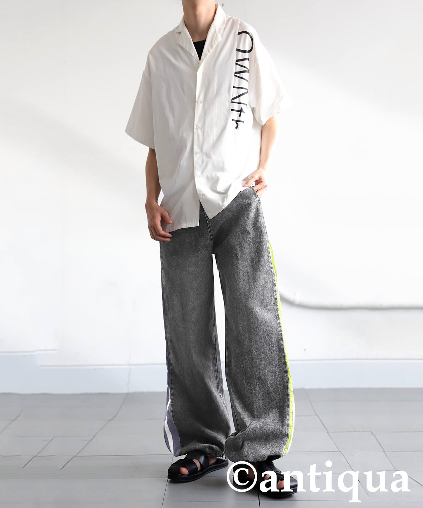 Men's Asymmetrical Denim Pants