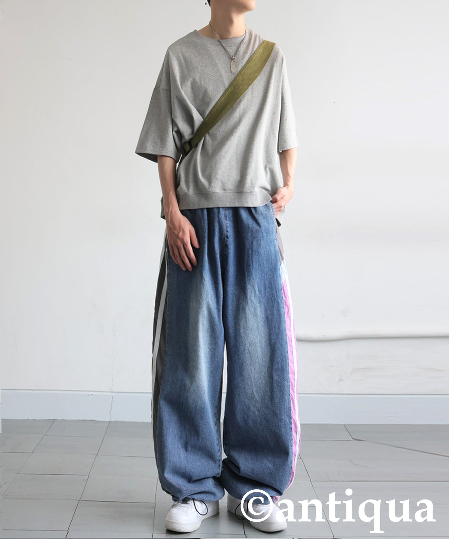 Men's Asymmetrical Denim Pants