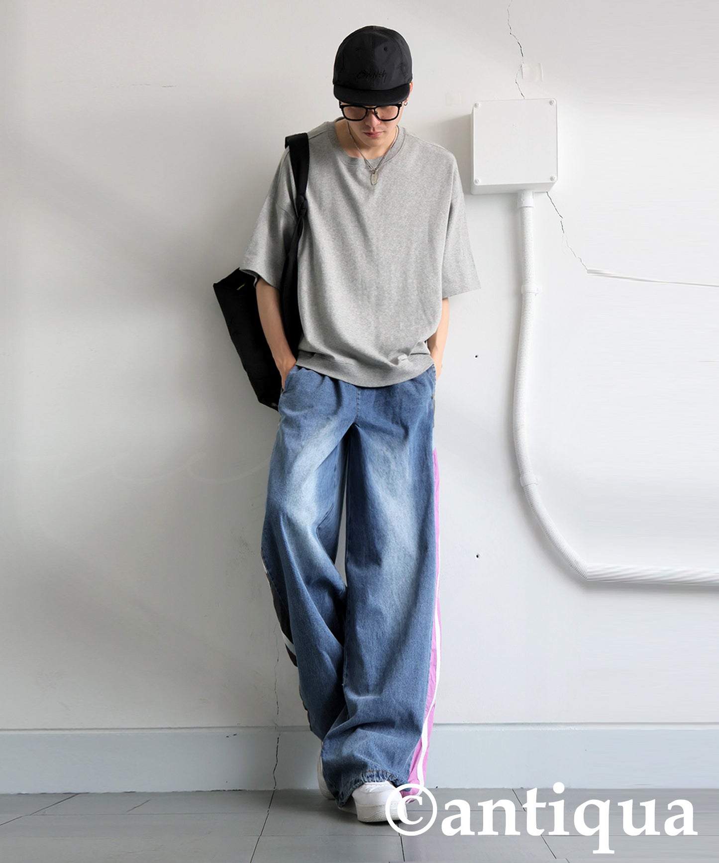 Men's Asymmetrical Denim Pants