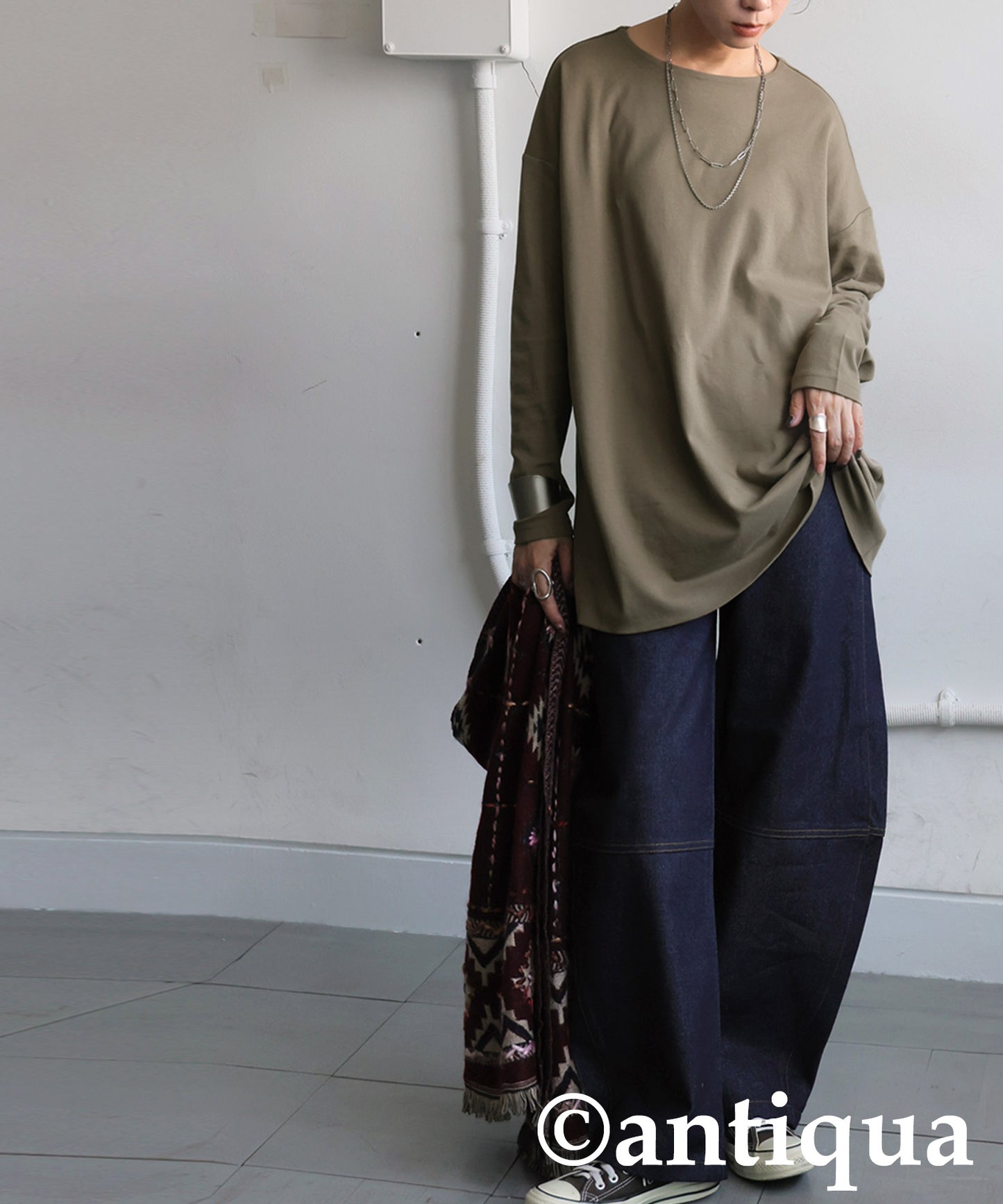 Ladies Dense Skin Long T-Shirt