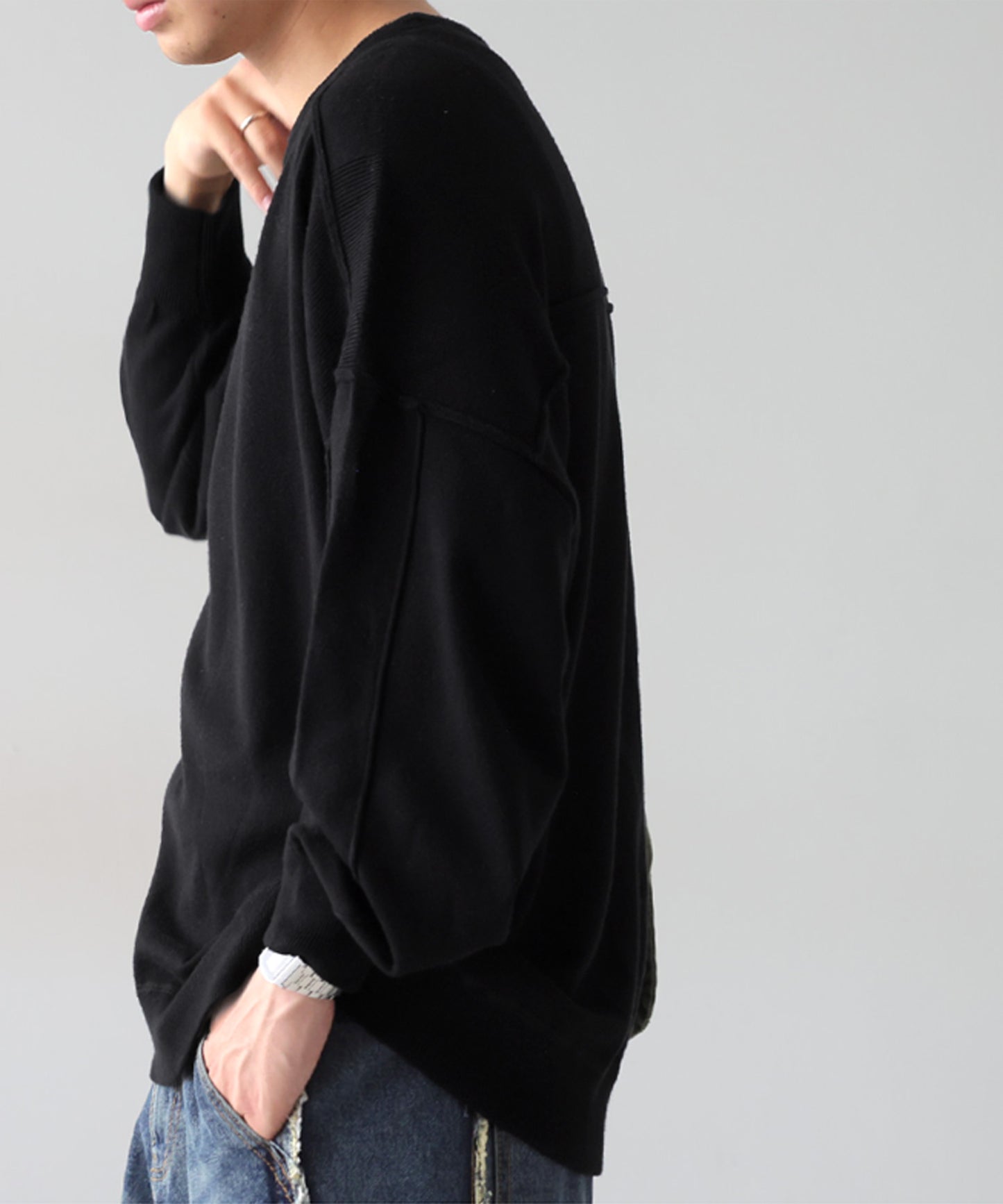 Sweat-Like Knit Men's