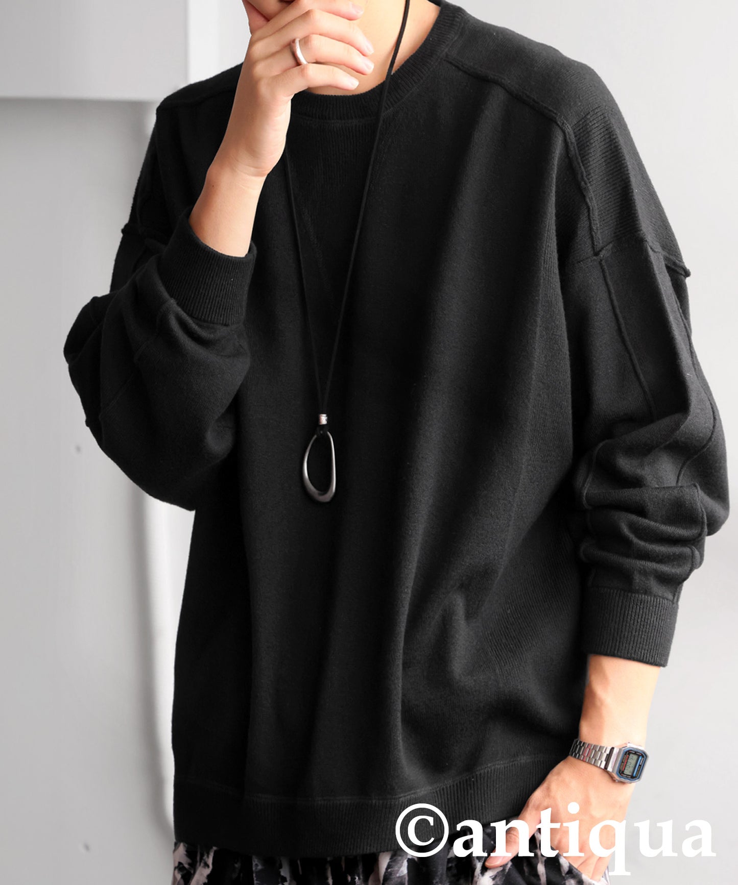 Sweat-Like Knit Men's