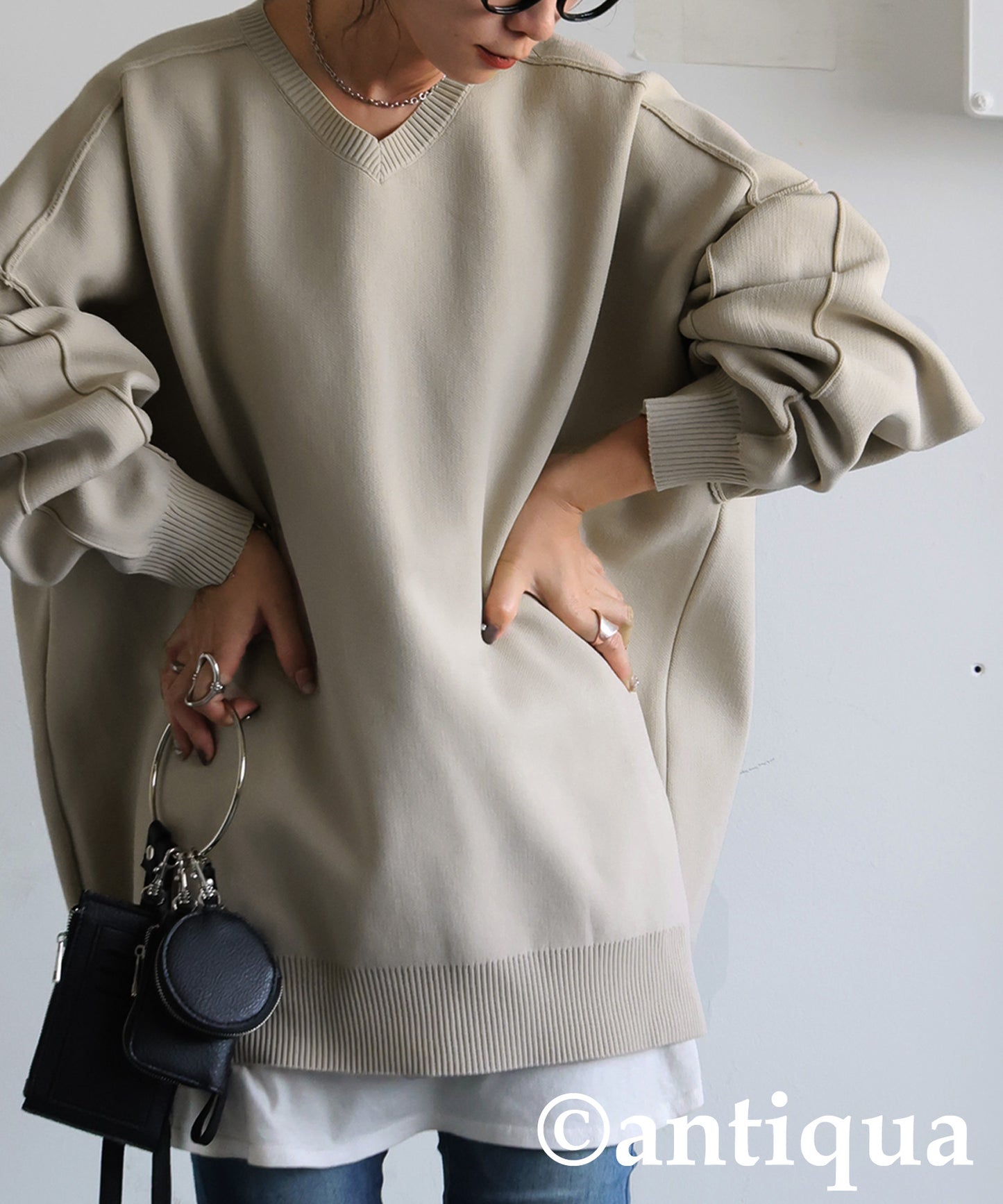 Sponge Knit Tops Ladies