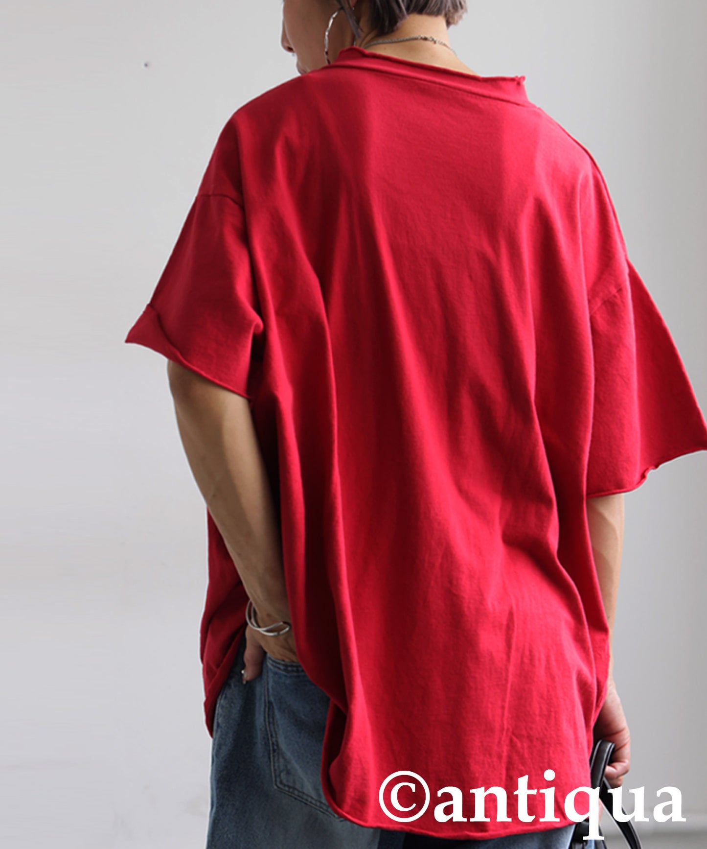 Ladies Cut-Off Big T-Shirt