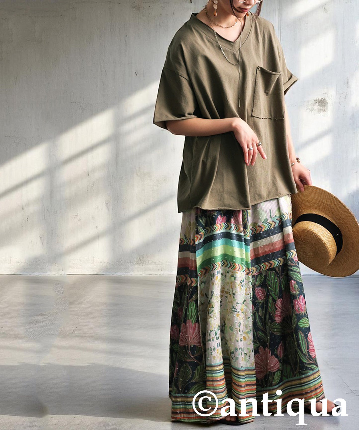 Ladies Cut-Off Big T-Shirt