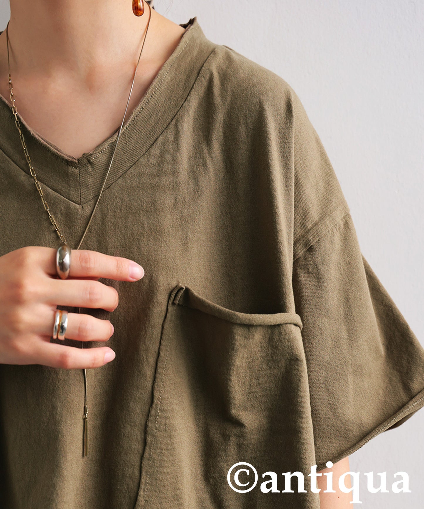 Ladies Cut-Off Big T-Shirt