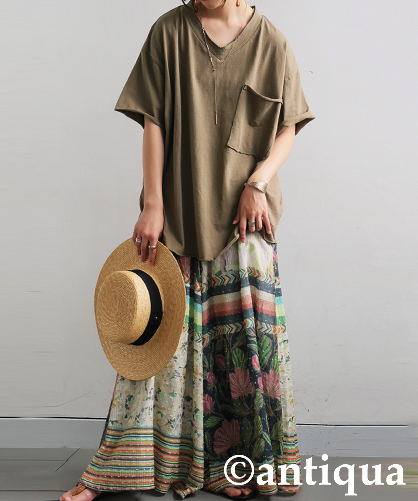 Ladies Cut-Off Big T-Shirt