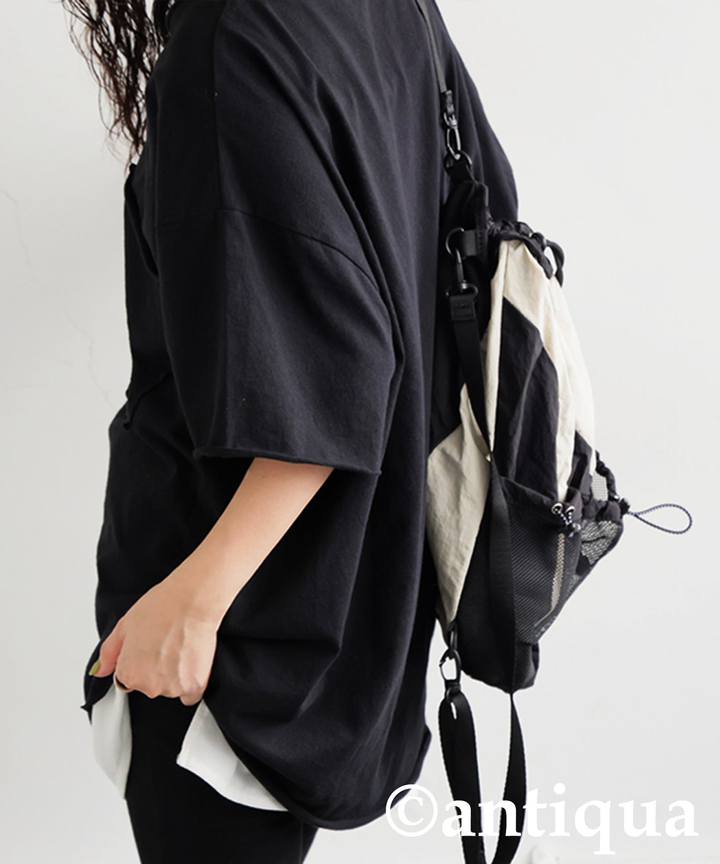 Ladies Cut-Off Big T-Shirt