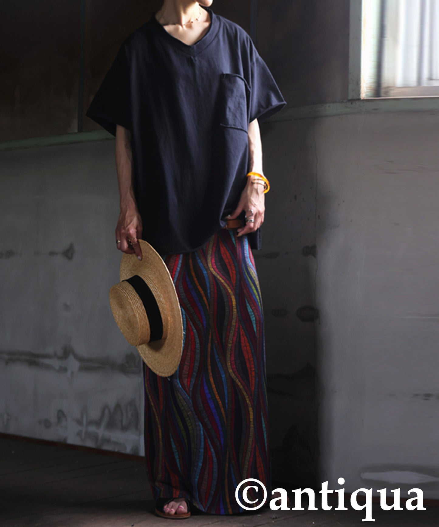 Ladies Cut-Off Big T-Shirt