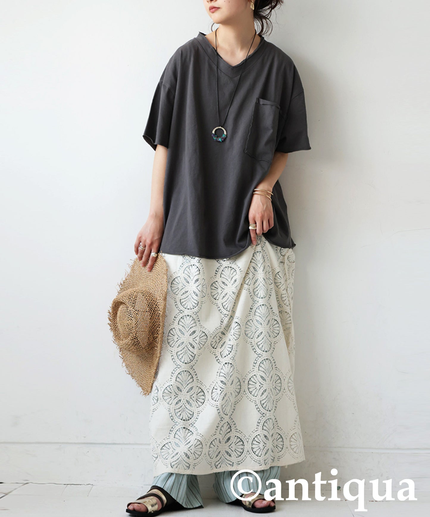 Ladies Cut-Off Big T-Shirt