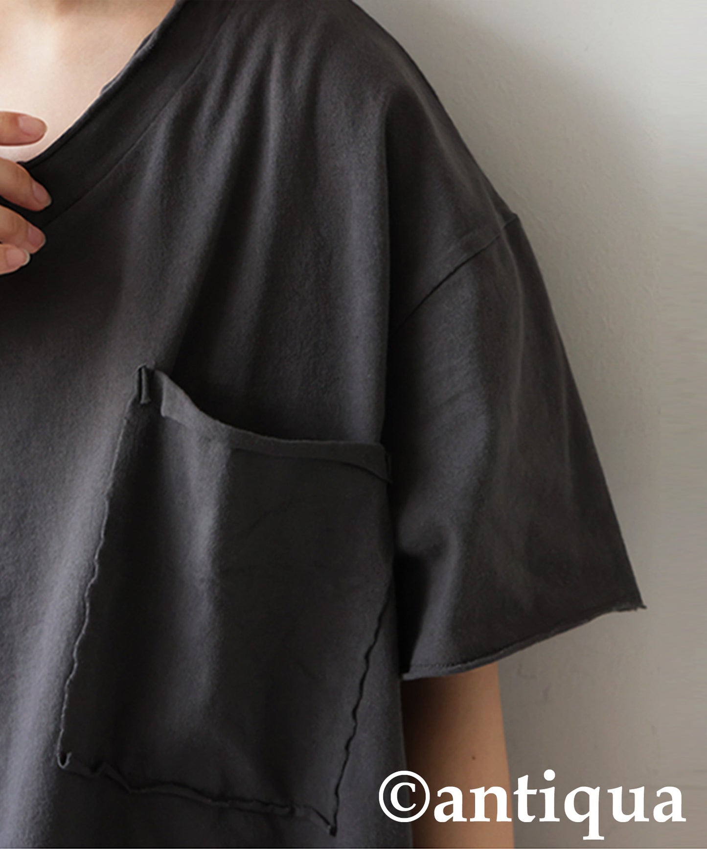 Ladies Cut-Off Big T-Shirt