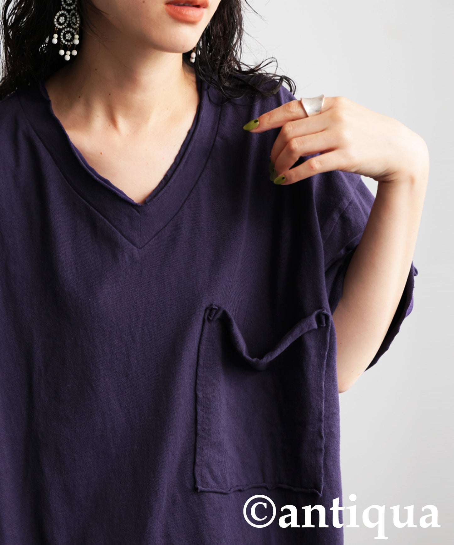 Ladies Cut-Off Big T-Shirt