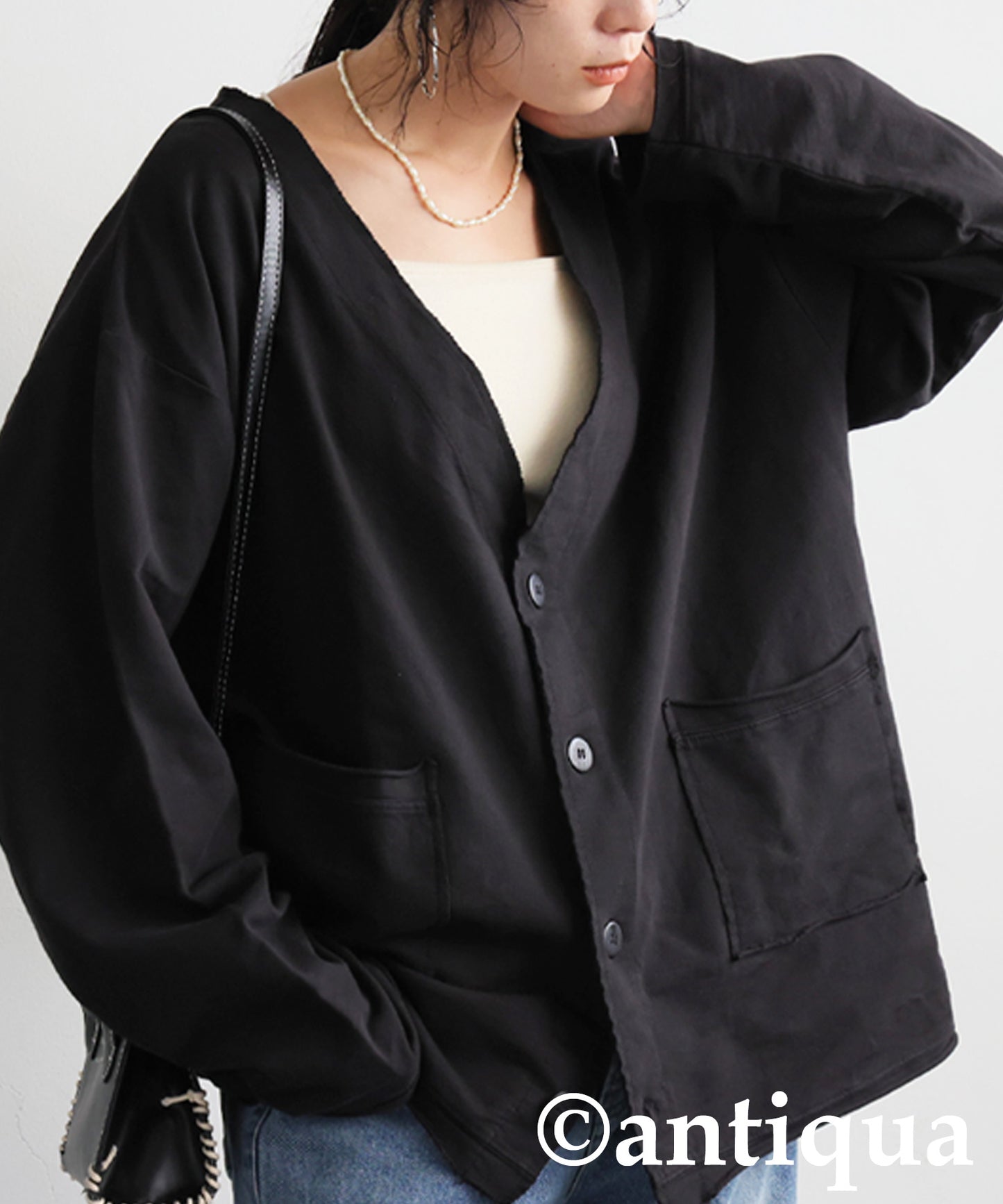 V-Neck Cardigan Ladies