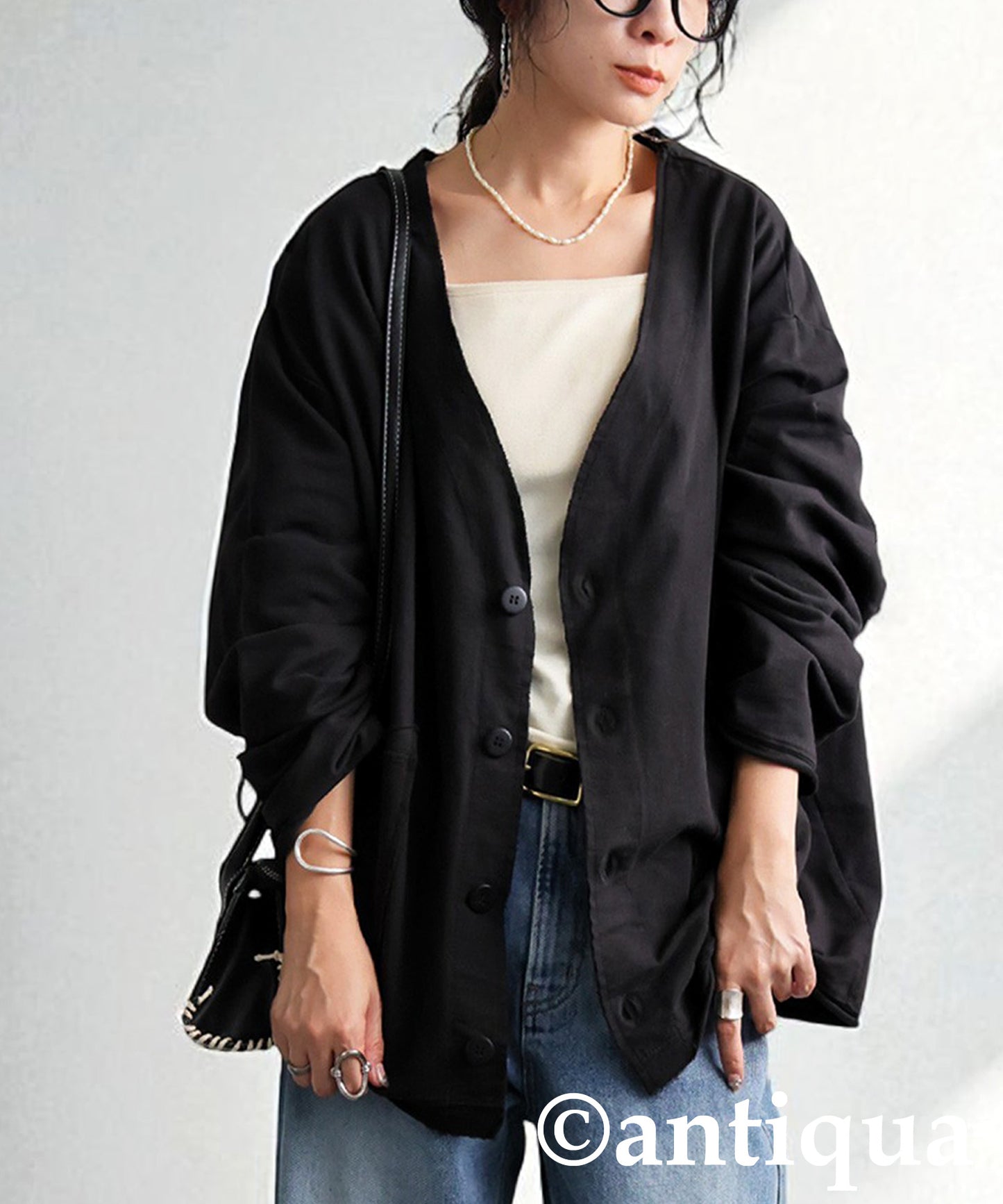 V-Neck Cardigan Ladies