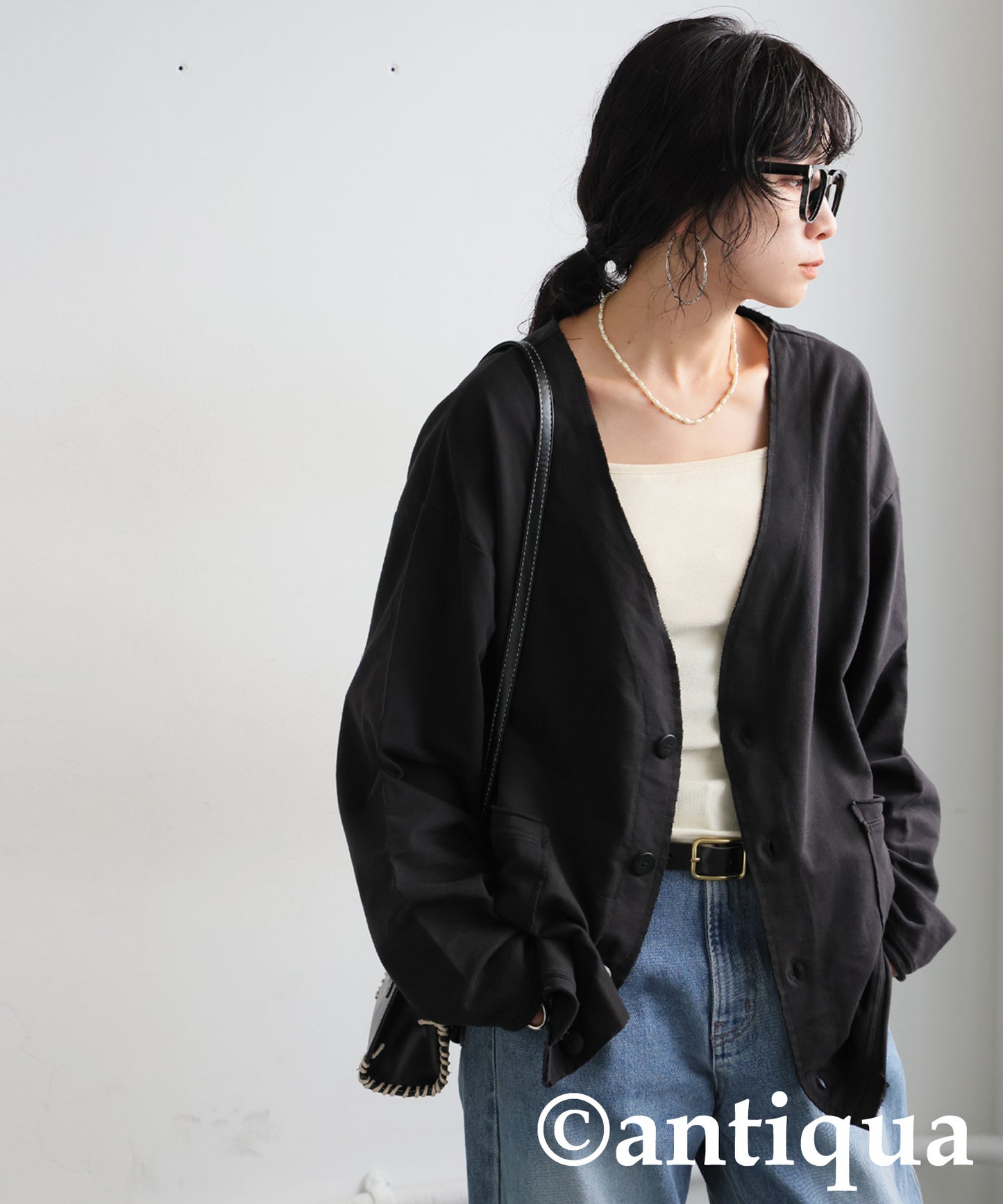 V-Neck Cardigan Ladies