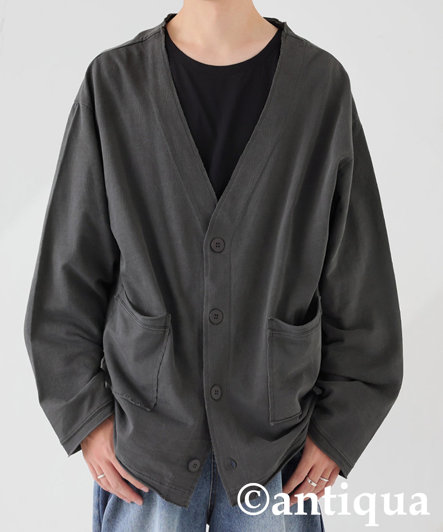 V-Neck Cardigan Men's