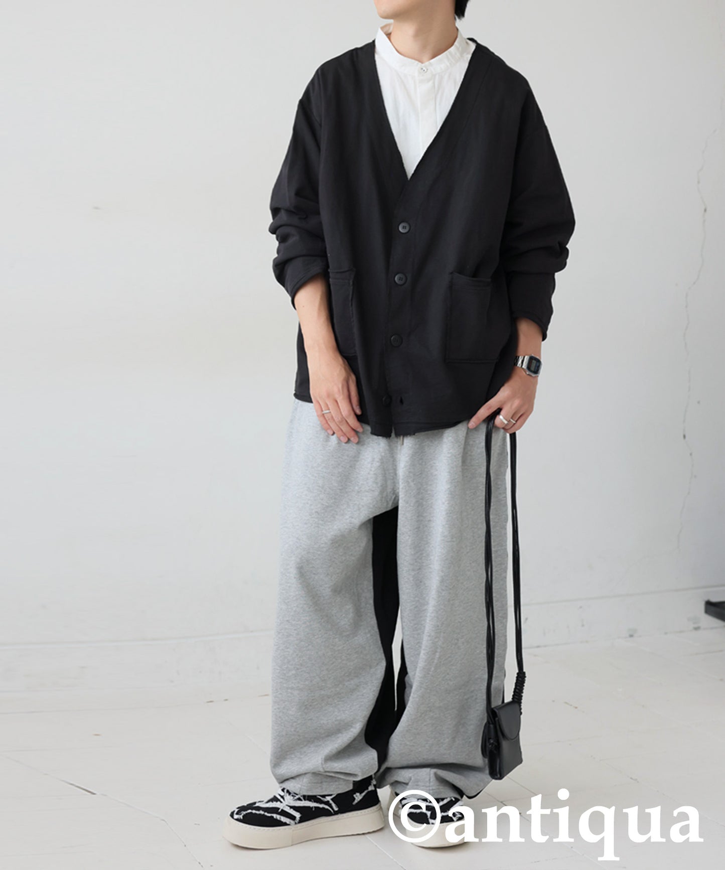 V-Neck Cardigan Men's