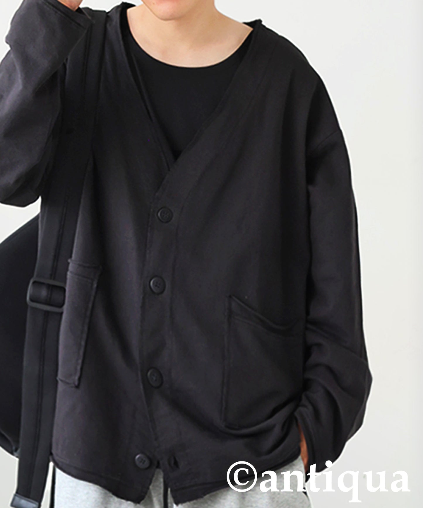 V-Neck Cardigan Men's