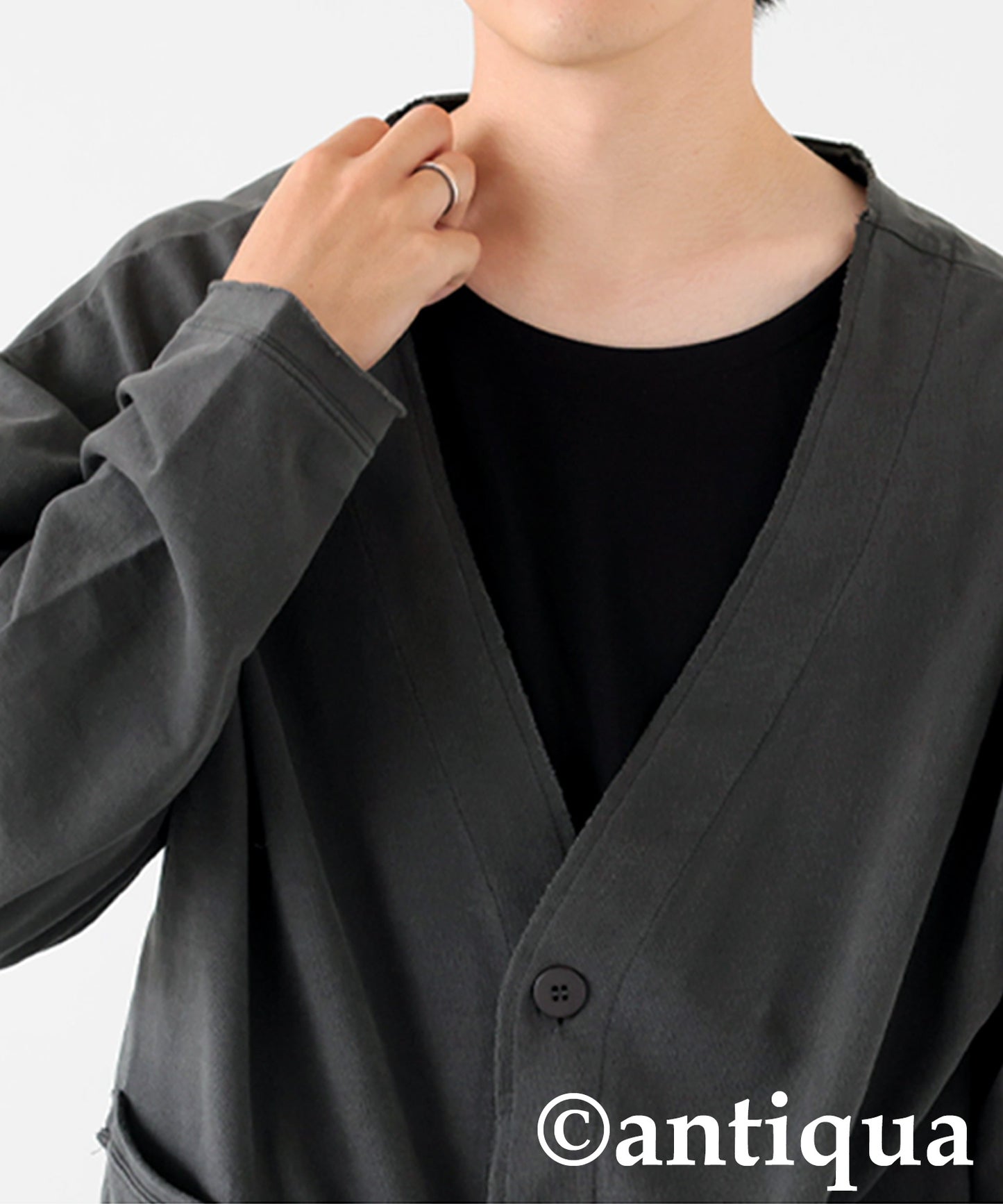 V-Neck Cardigan Men's