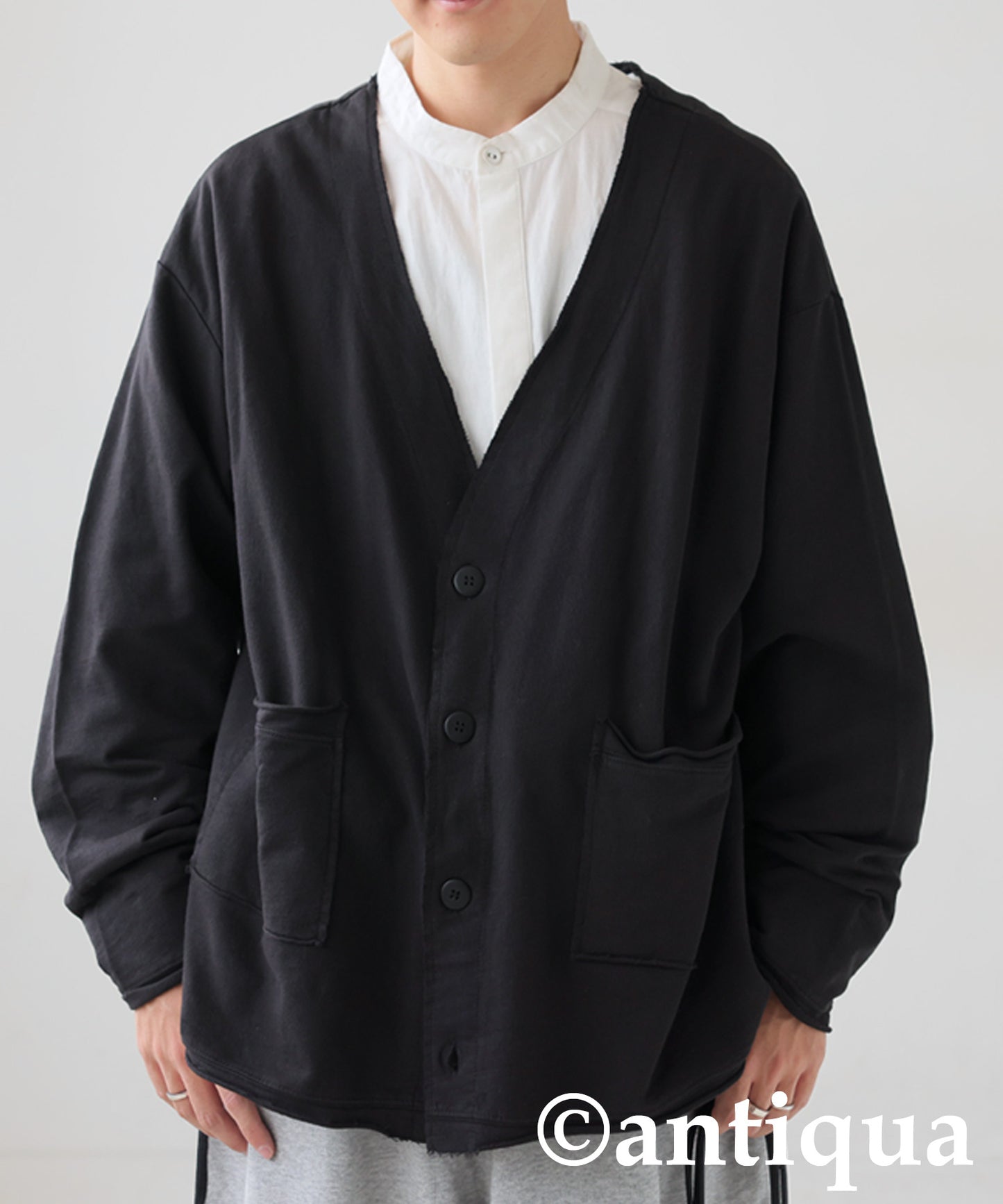 V-Neck Cardigan Men's