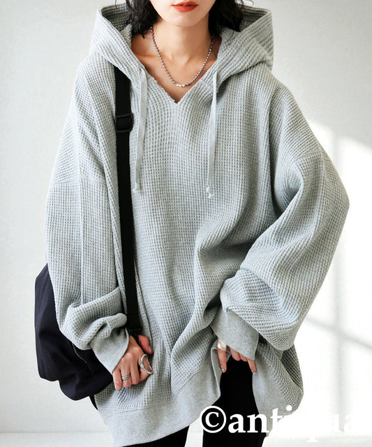 Gusset-Style Neck Hoodie Ladies