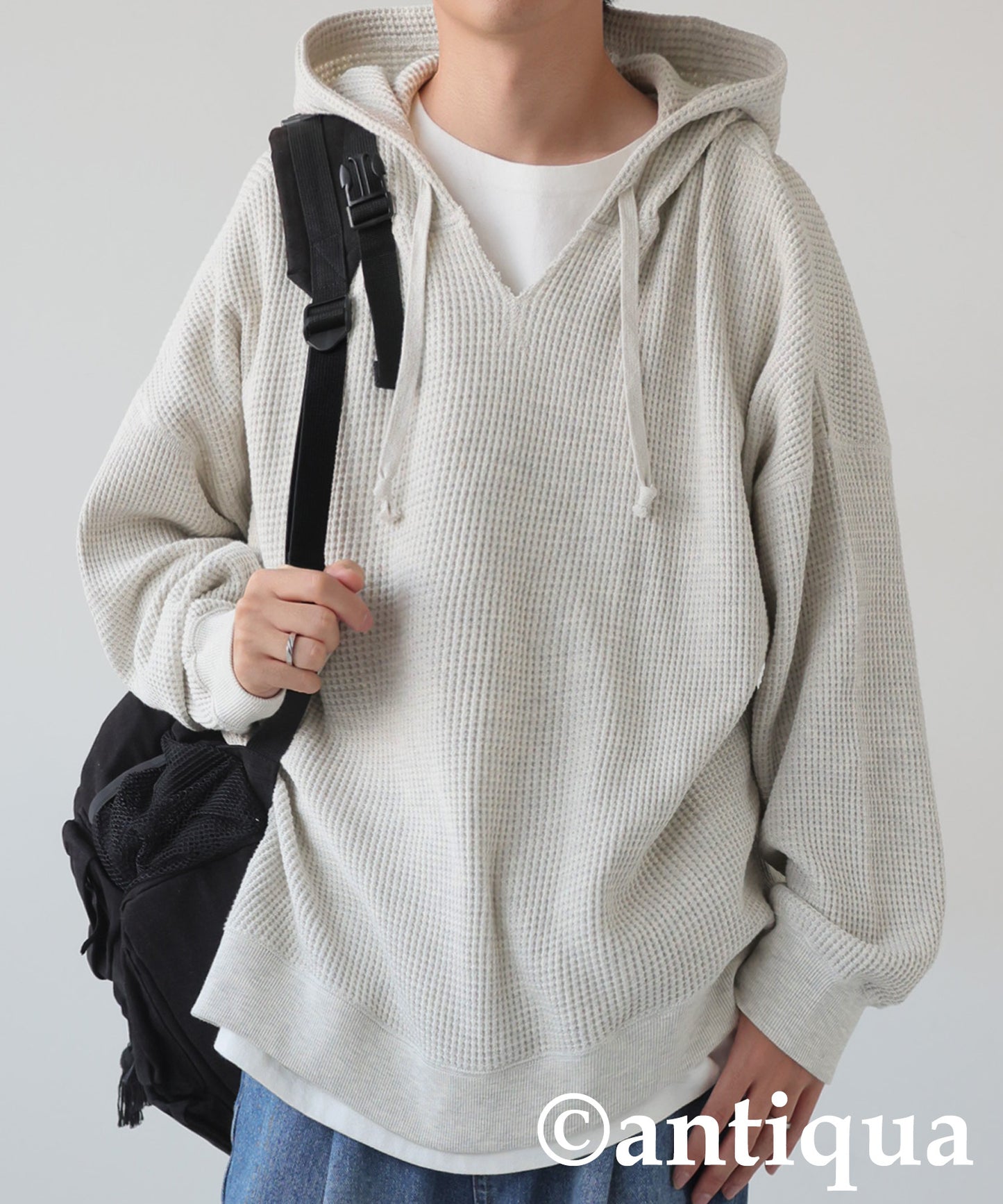 Gusseted Neck Hoodie Men's