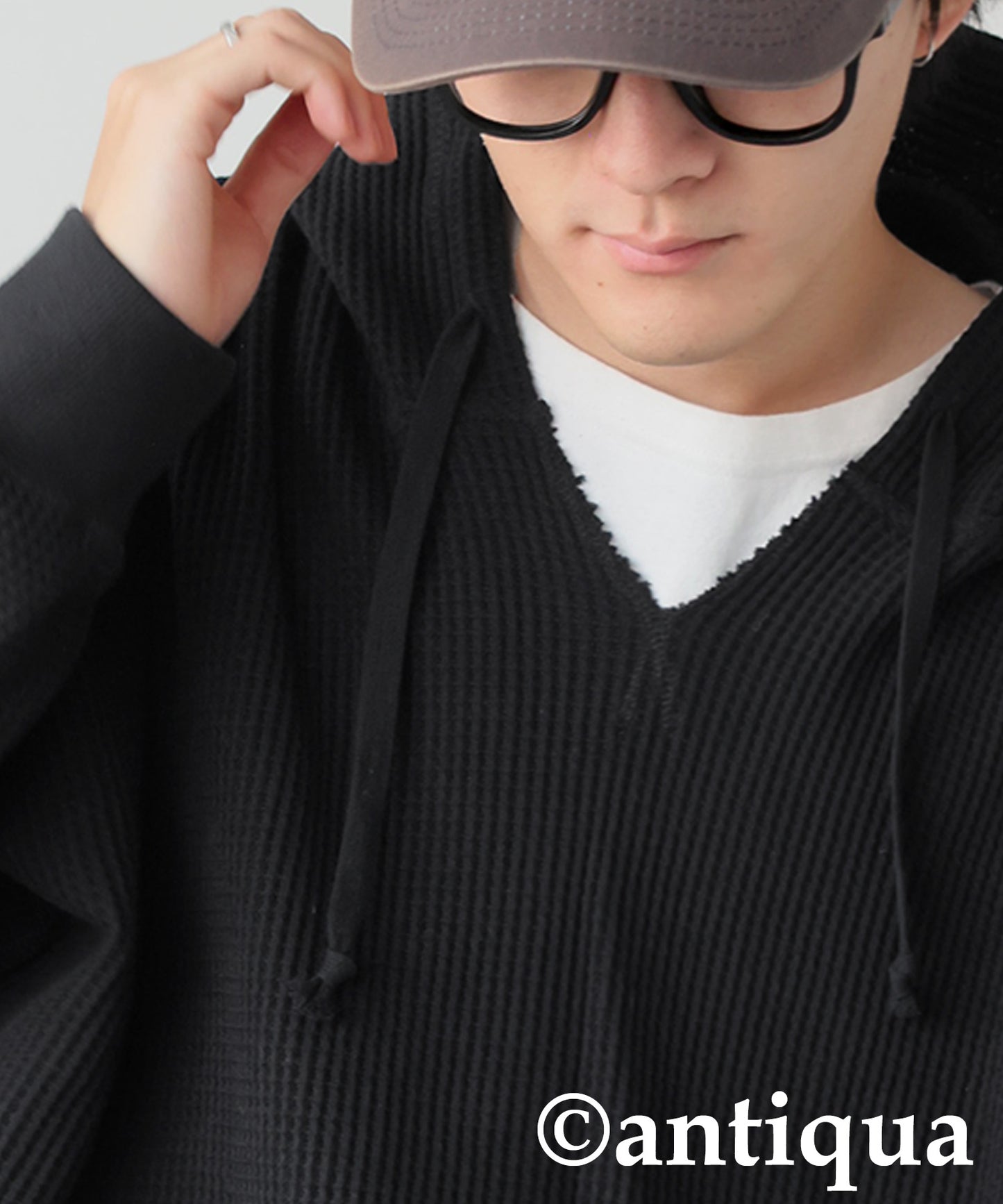 Gusseted Neck Hoodie Men's