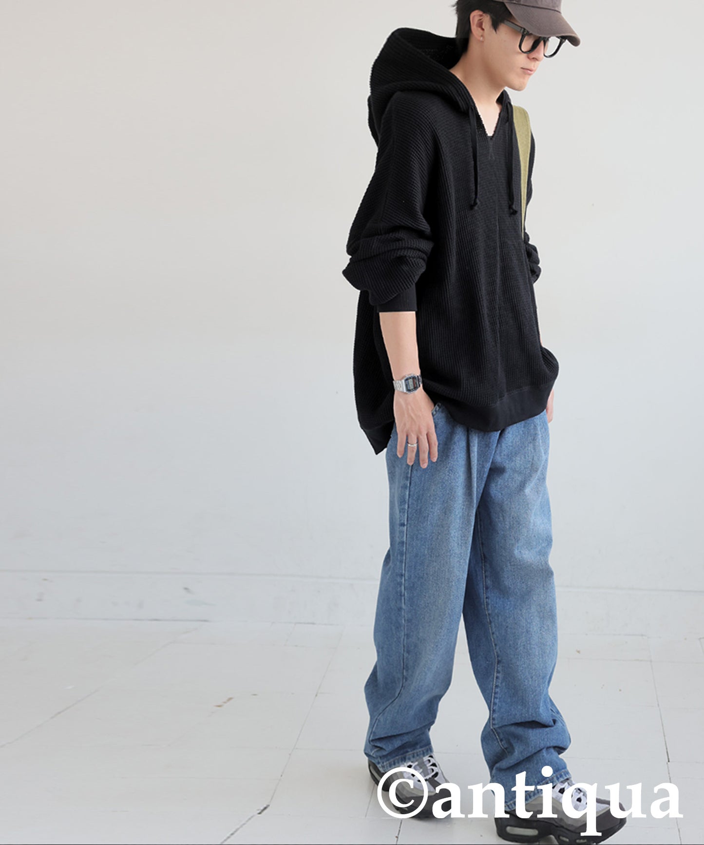 Gusseted Neck Hoodie Men's