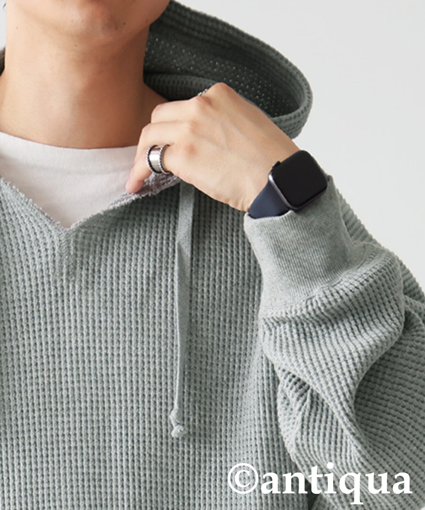 Gusseted Neck Hoodie Men's