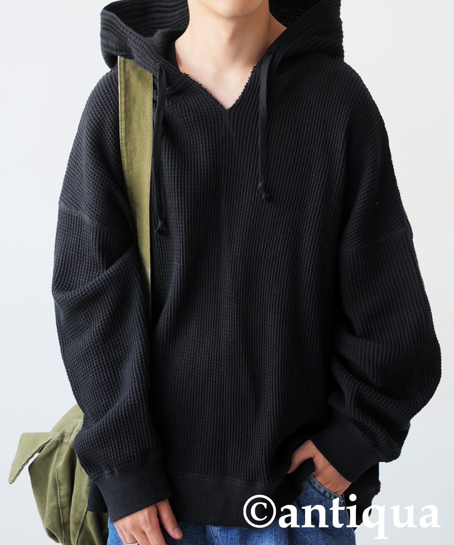 Gusseted Neck Hoodie Men's