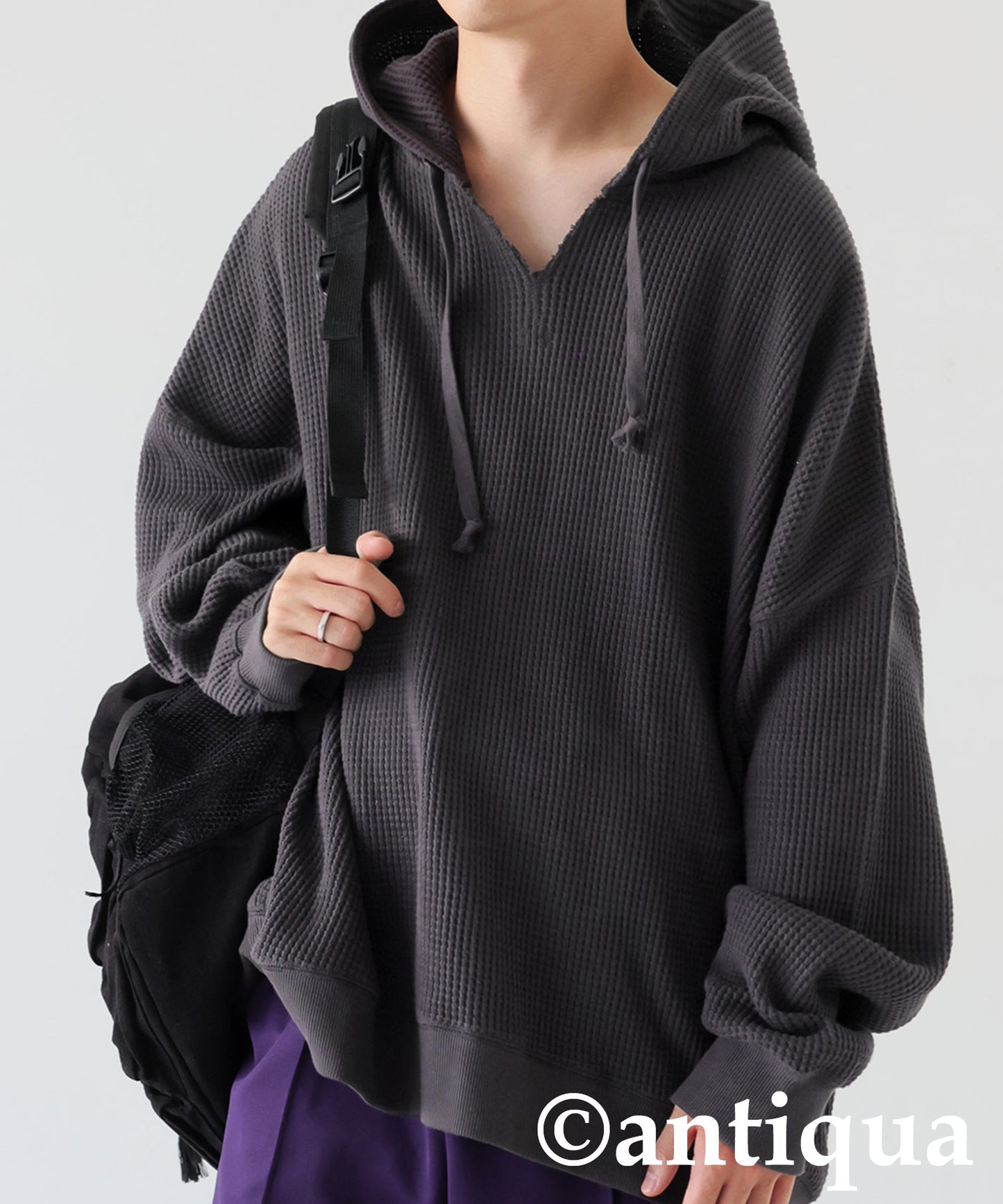 Gusseted Neck Hoodie Men's