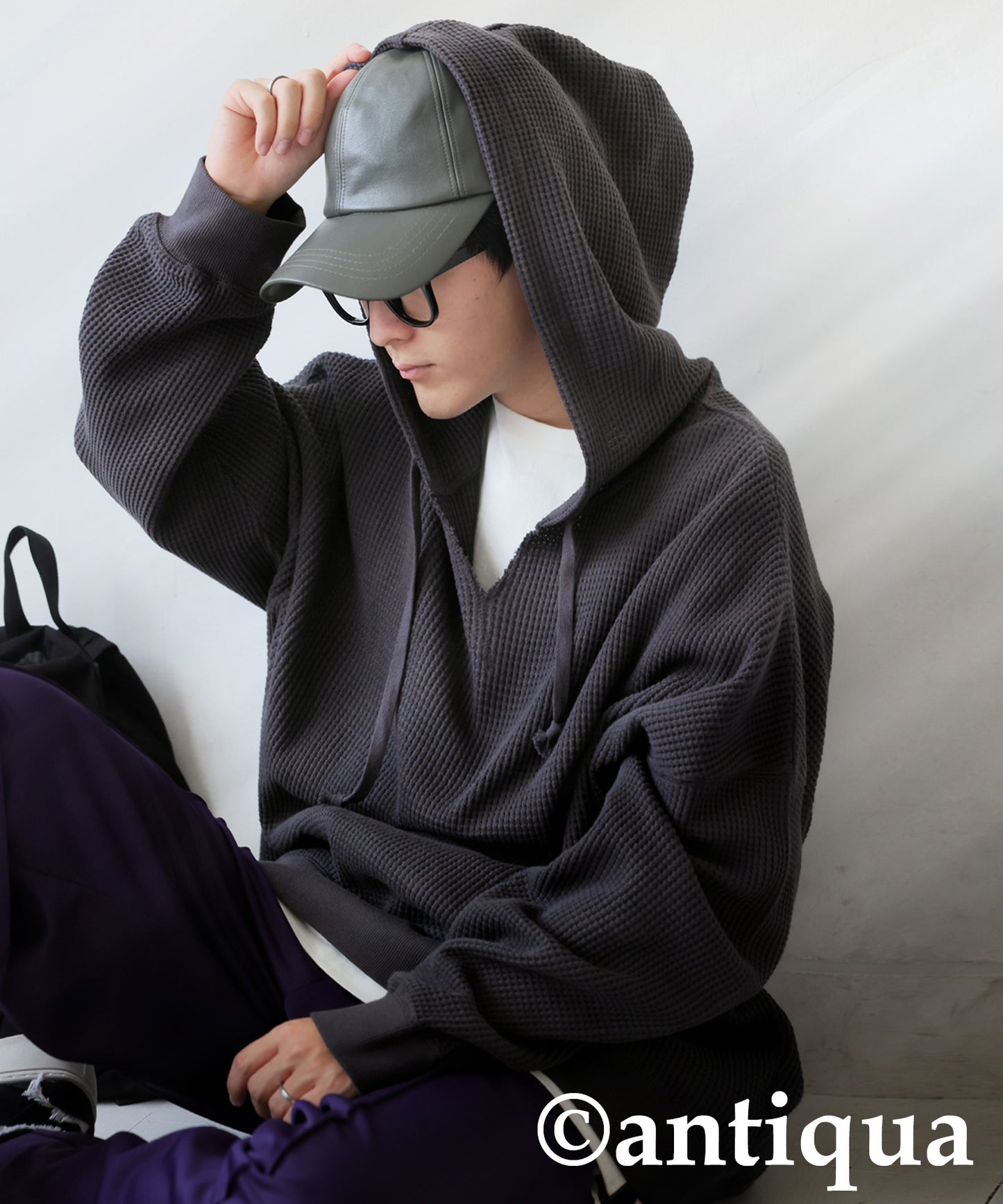 Gusseted Neck Hoodie Men's