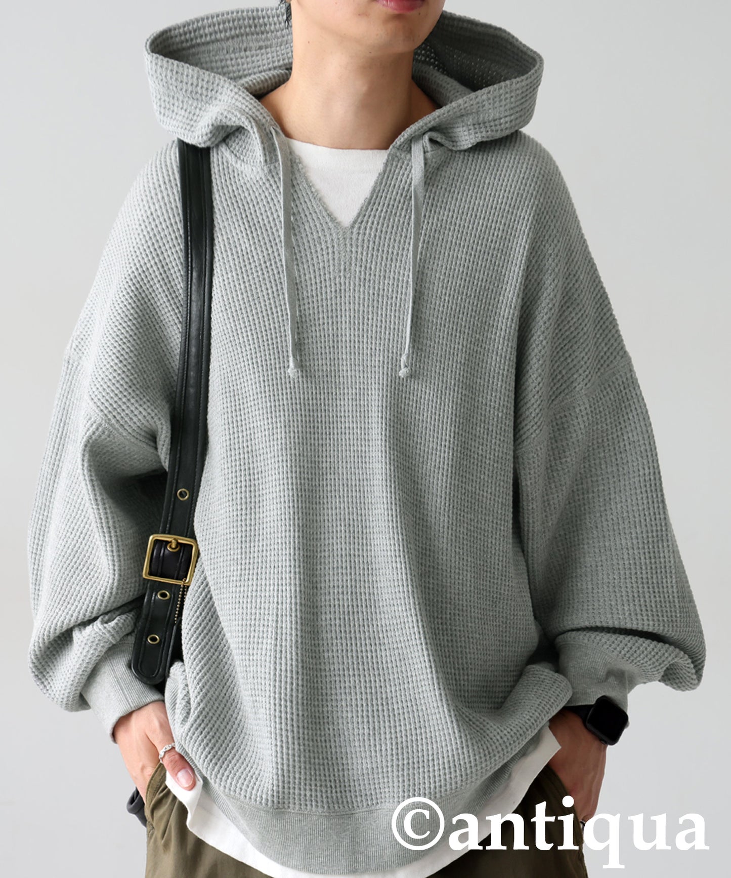 Gusseted Neck Hoodie Men's