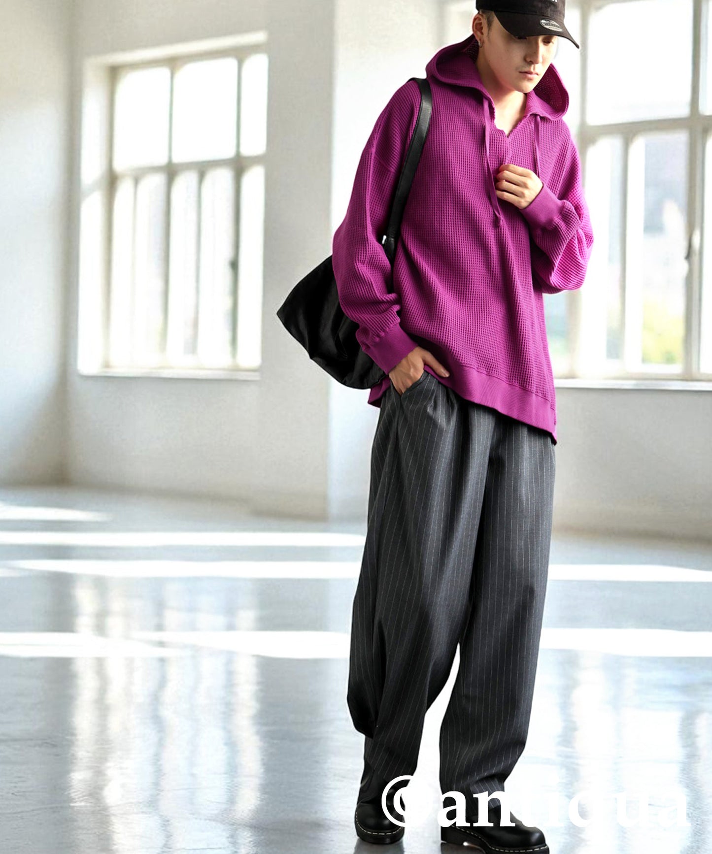 Gusseted Neck Hoodie Men's