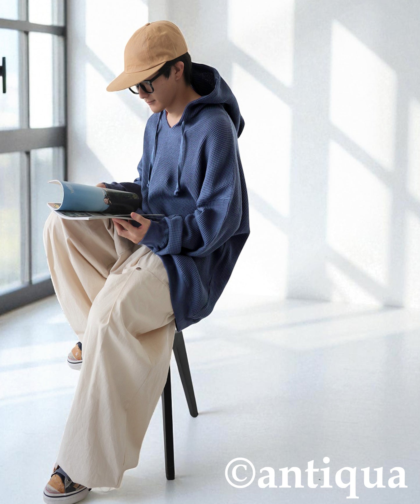 Gusseted Neck Hoodie Men's