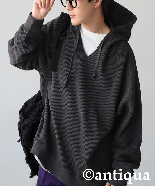 Gusseted Neck Hoodie Men's