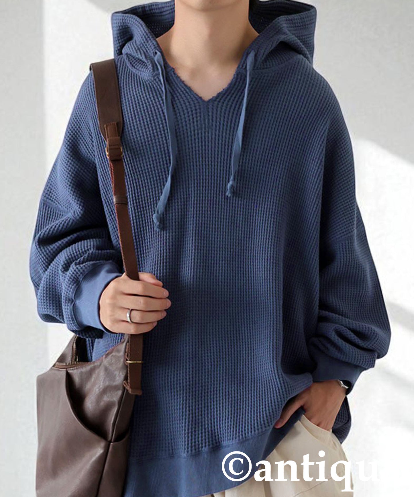 Gusseted Neck Hoodie Men's