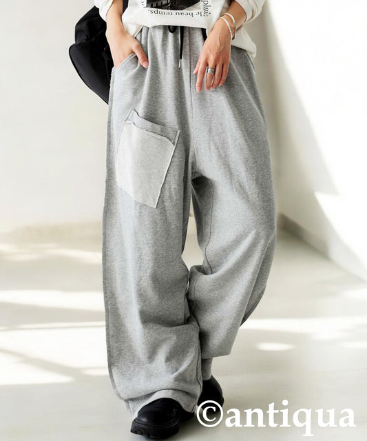 Design Pocket Sweatpants Ladies
