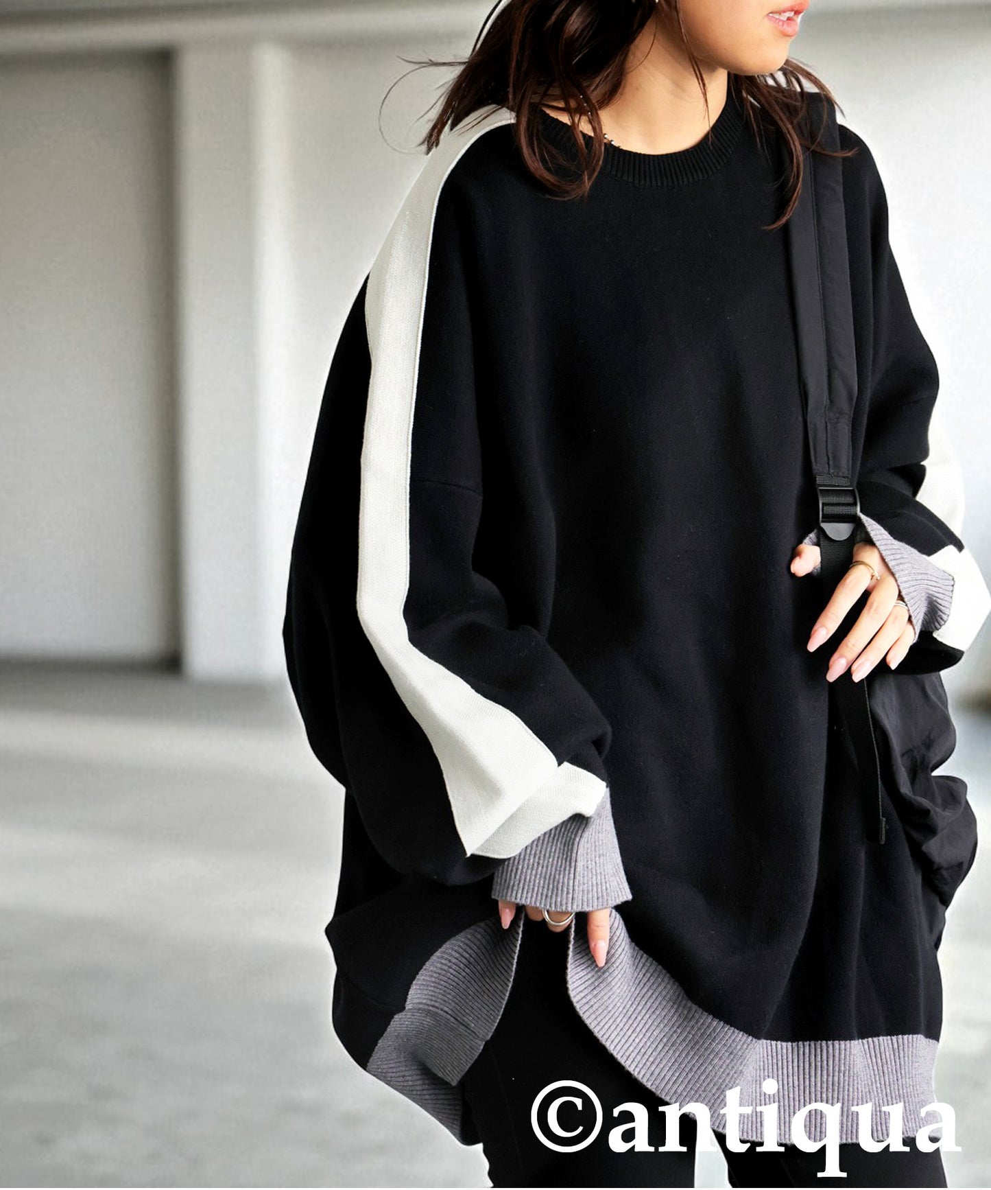 Color-Coordinated Striped Knit Tops Ladies