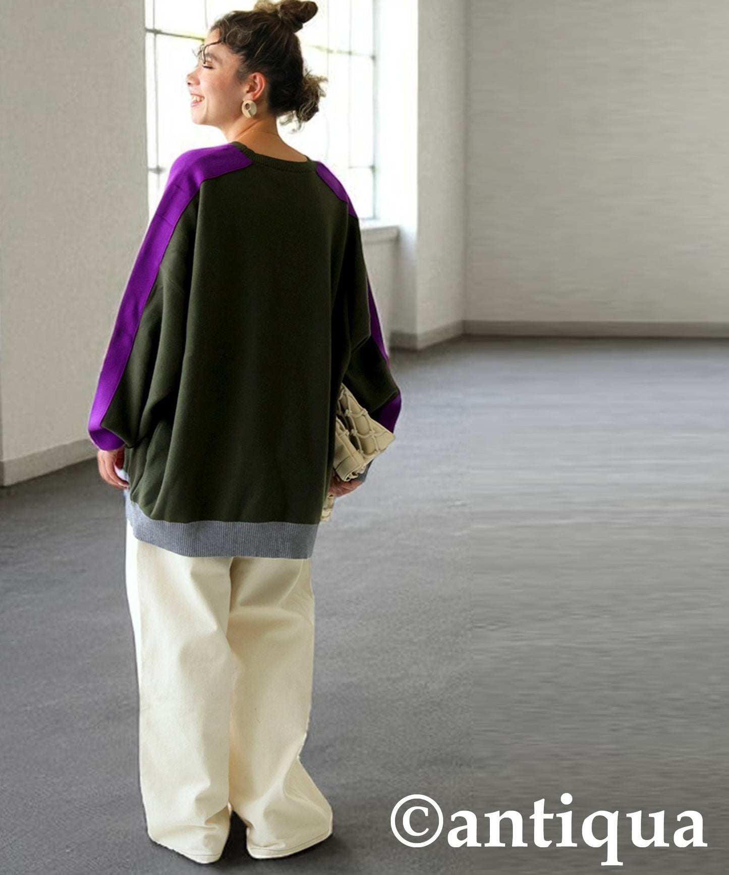 Color-Coordinated Striped Knit Tops Ladies