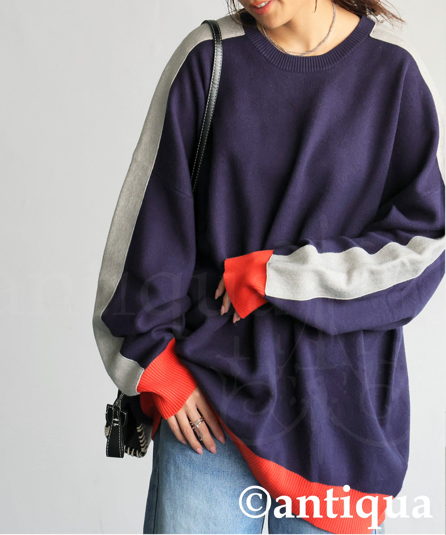 Color-Coordinated Striped Knit Tops Ladies