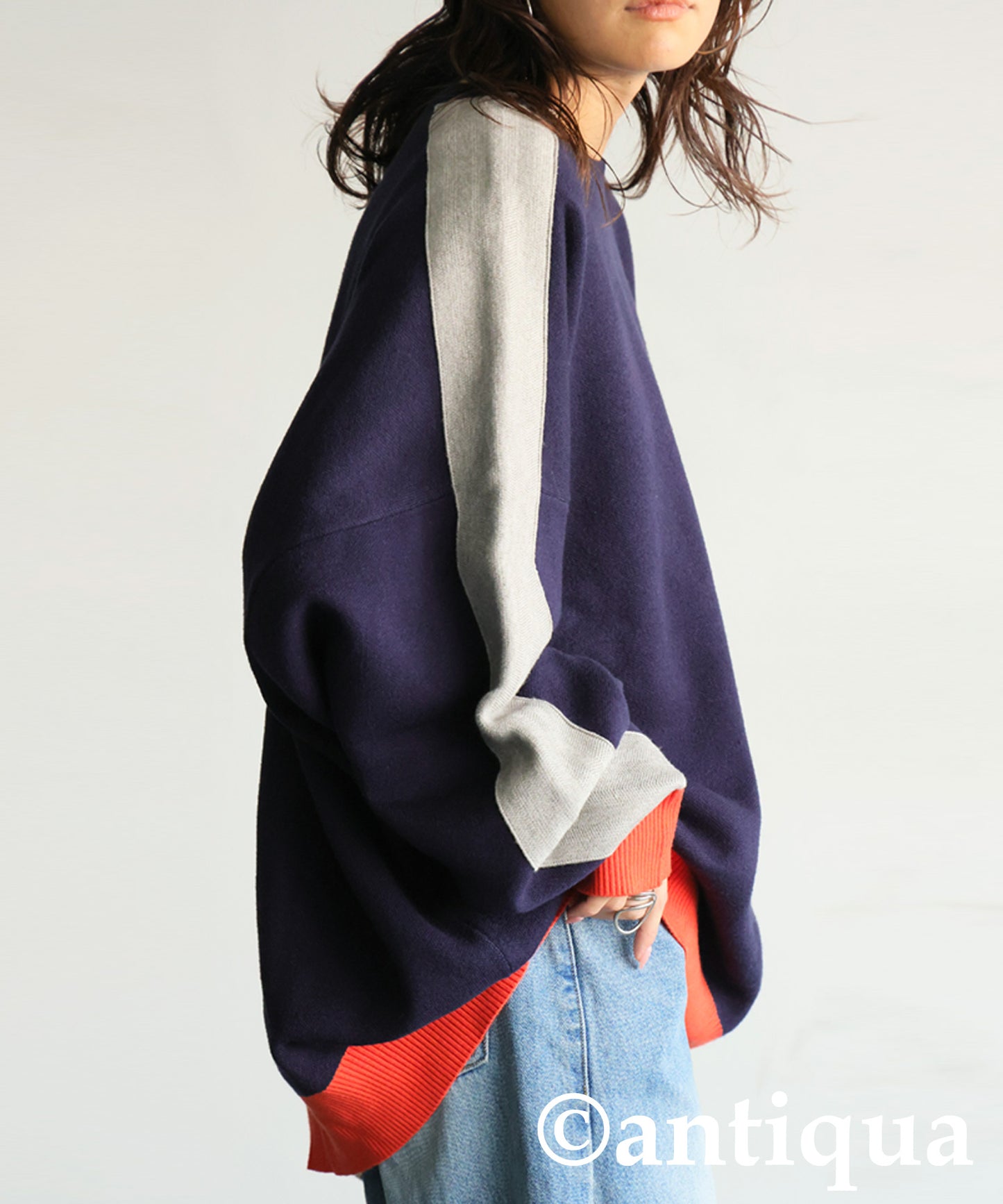 Color-Coordinated Striped Knit Tops Ladies