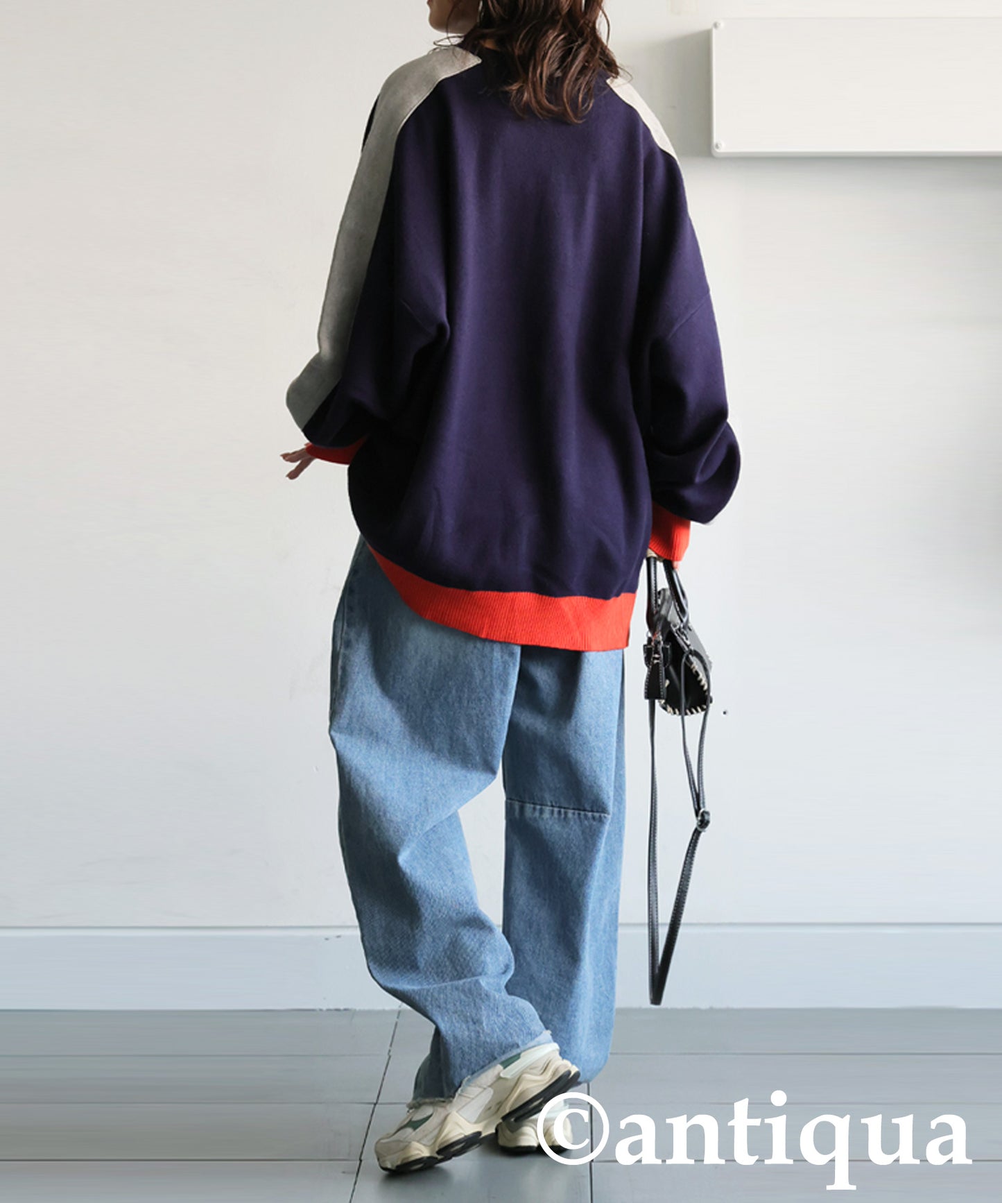 Color-Coordinated Striped Knit Tops Ladies