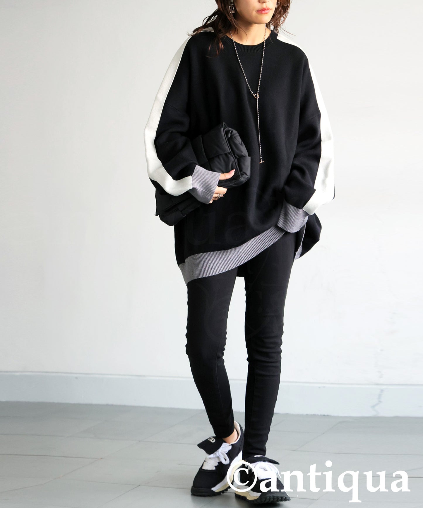 Color-Coordinated Striped Knit Tops Ladies