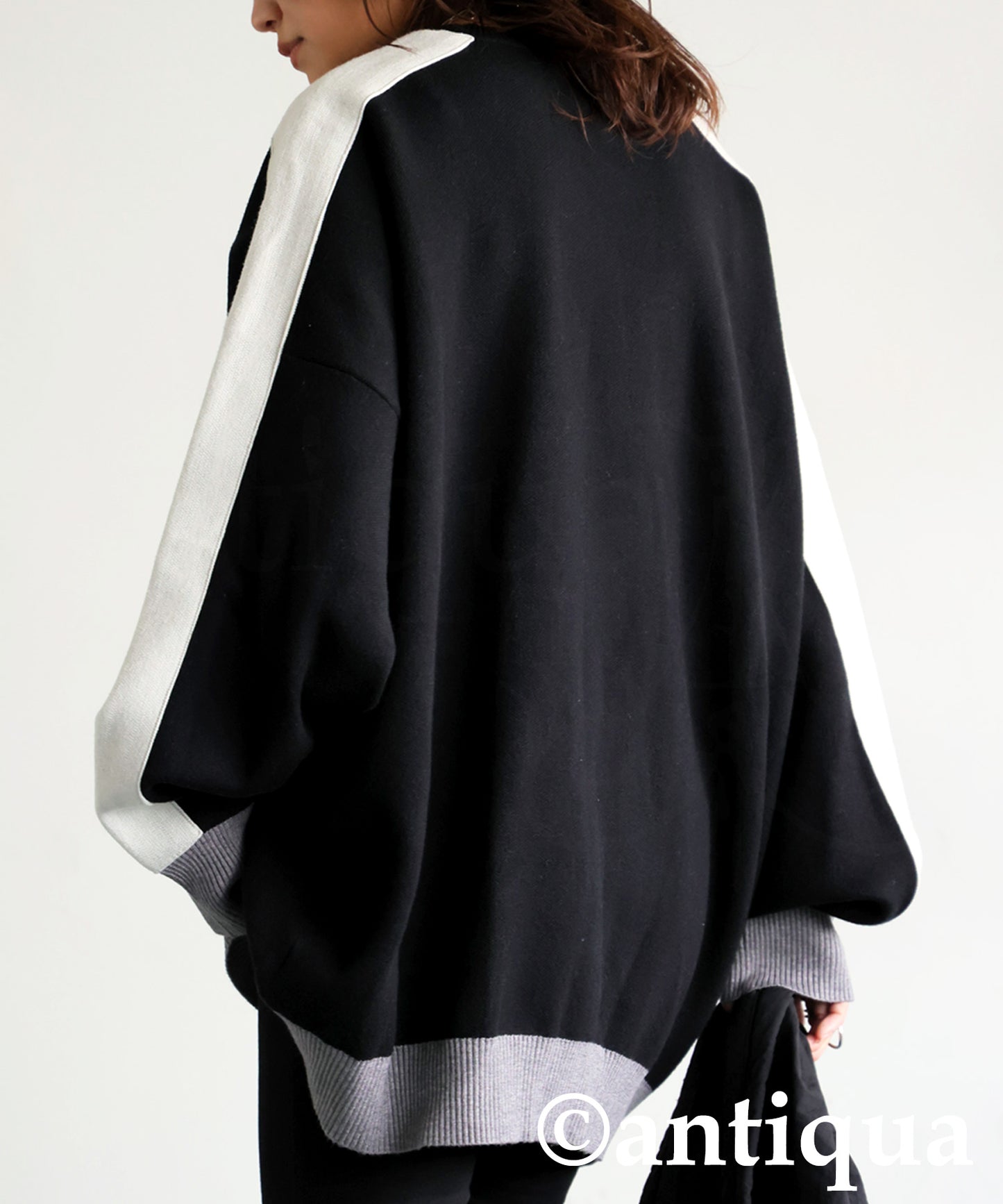 Color-Coordinated Striped Knit Tops Ladies