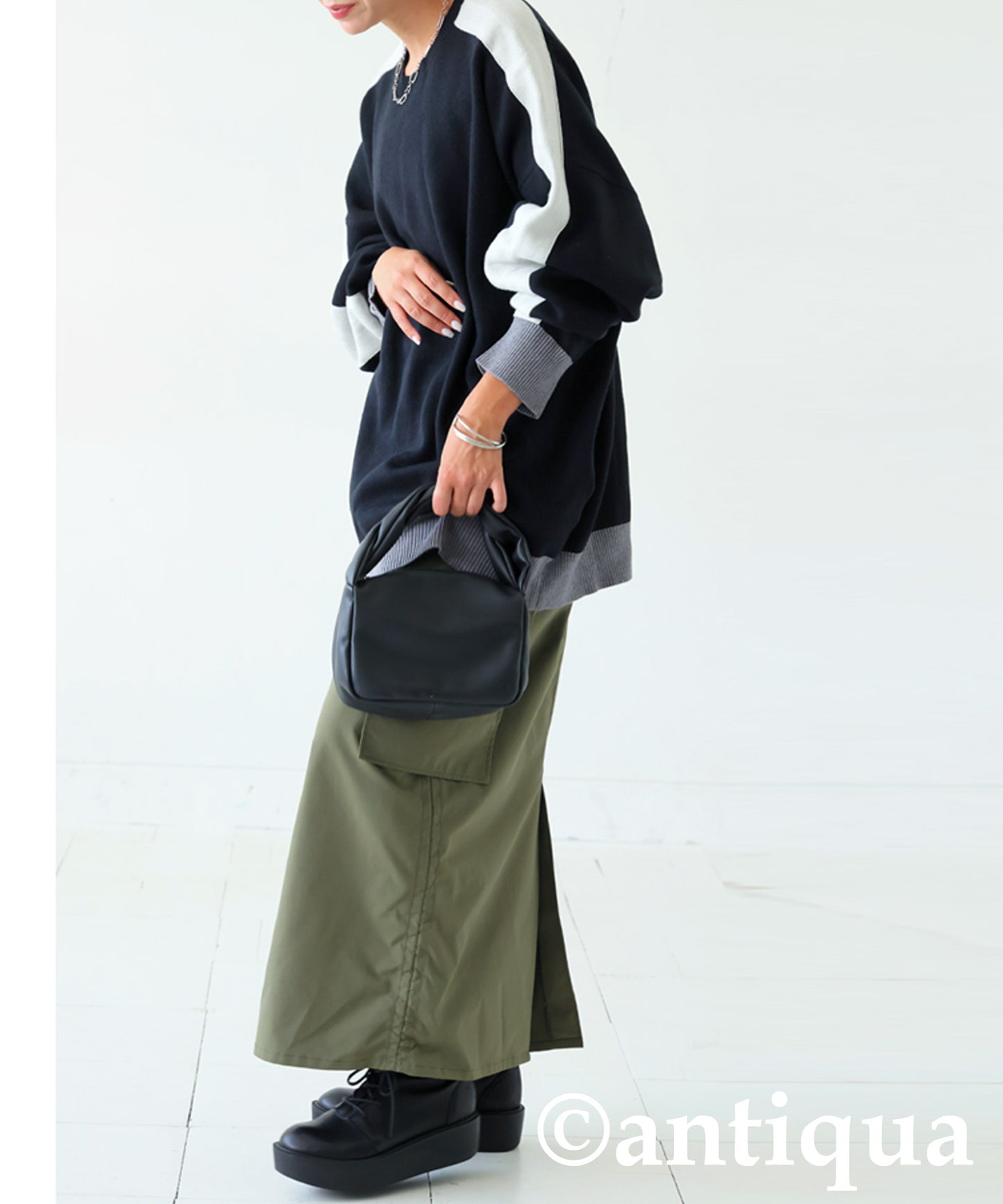 Color-Coordinated Striped Knit Tops Ladies