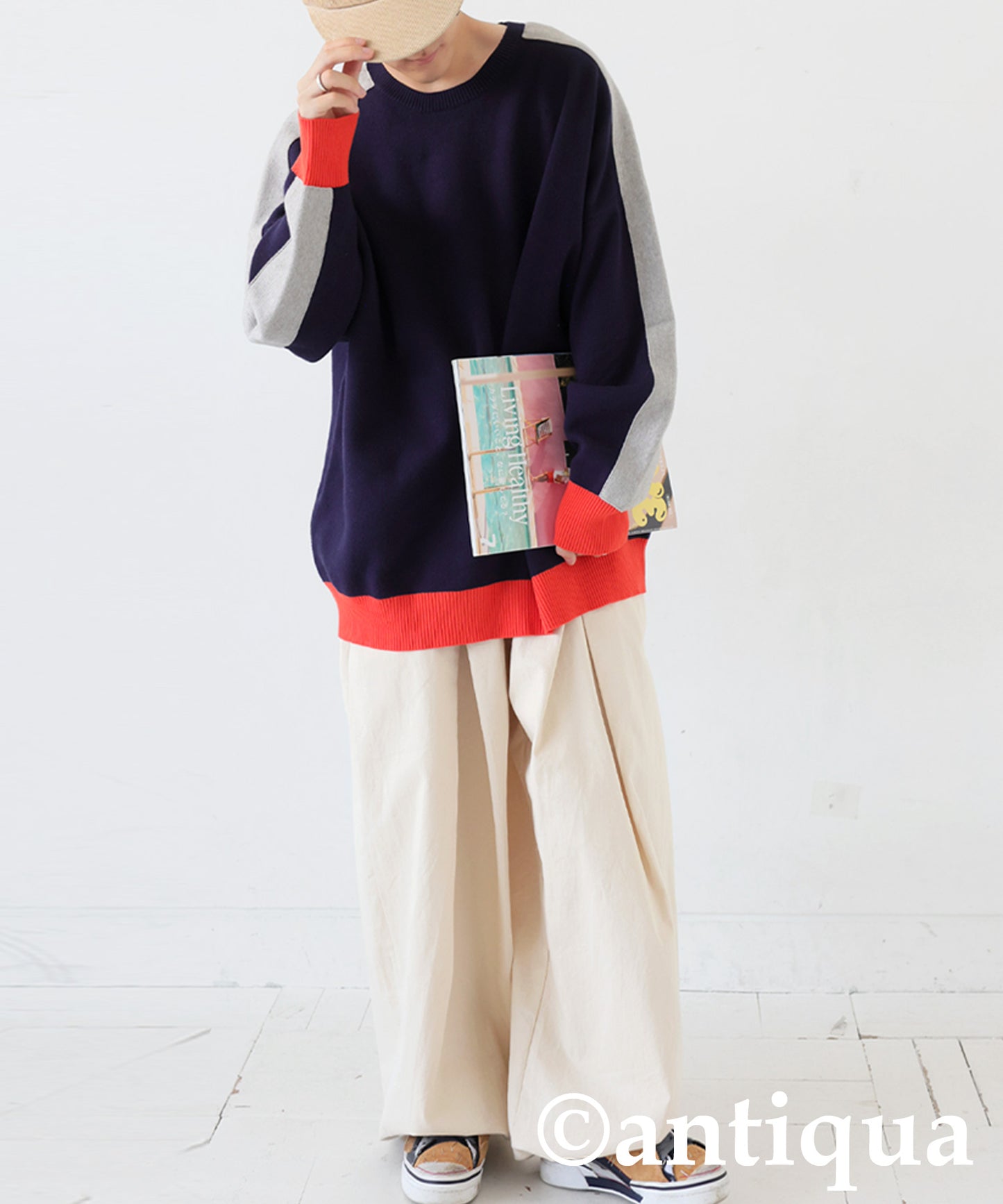 Color-Coordinated Striped Knit Tops Men's