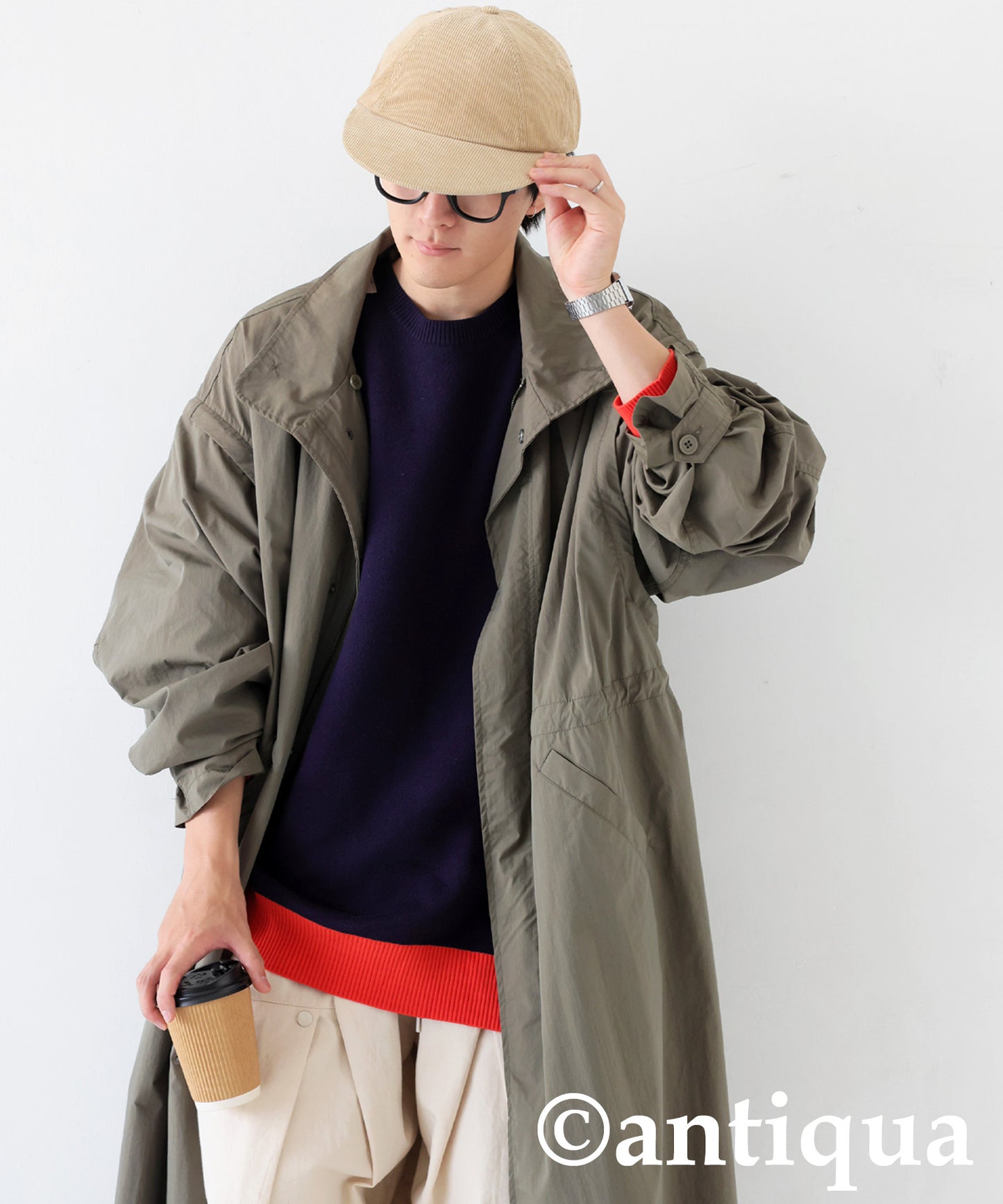 Color-Coordinated Striped Knit Tops Men's