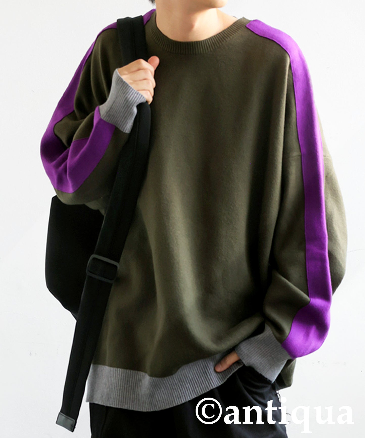 Color-Coordinated Striped Knit Tops Men's